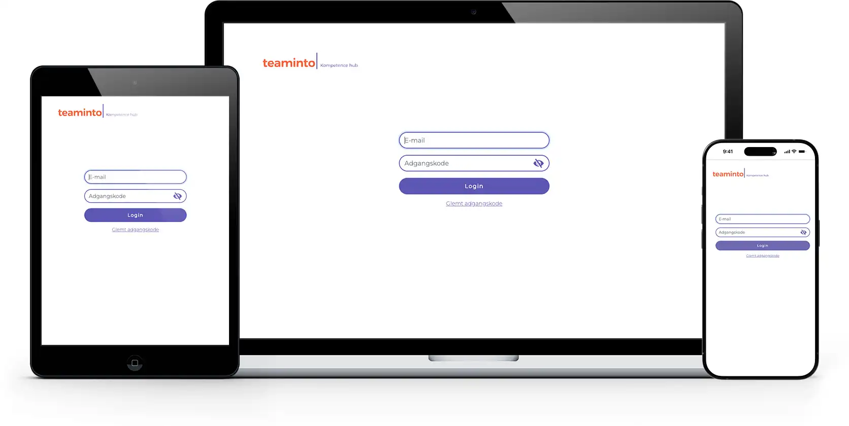Teaminto devices mockup